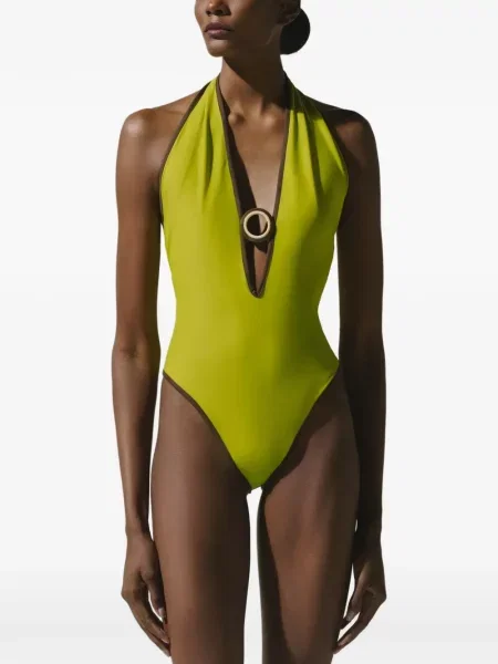 Inel Baobab cu gât halter verde