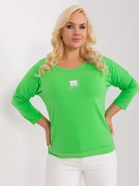 Bluză Fashionhunters verde