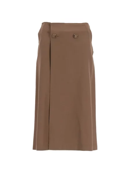 Fustă midi Mm6 Maison Margiela maro