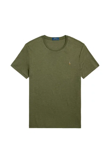 Tricou polo Polo Ralph Lauren cu glugă cu blană cu broderie roșu