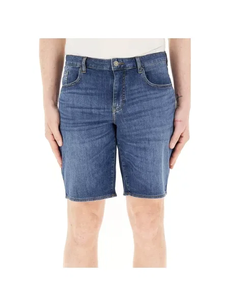 Szorty jeansowe Armani Exchange niebieskie
