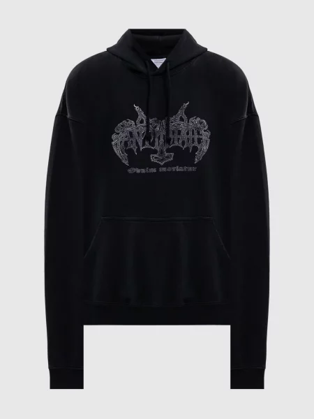 Худі з принтом Vetements чорне