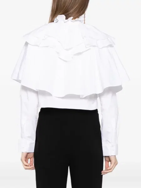 Top Saiid Kobeisy din poplin alb