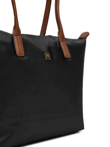 TOMMY HILFIGER Nakupovalna torba POPETTE rjava črna