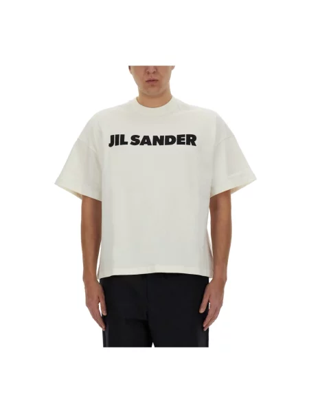Koszulka Jil Sander beżowa