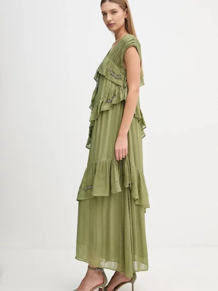 Hoss Intropia sukienka mini rozkloszowana zielony