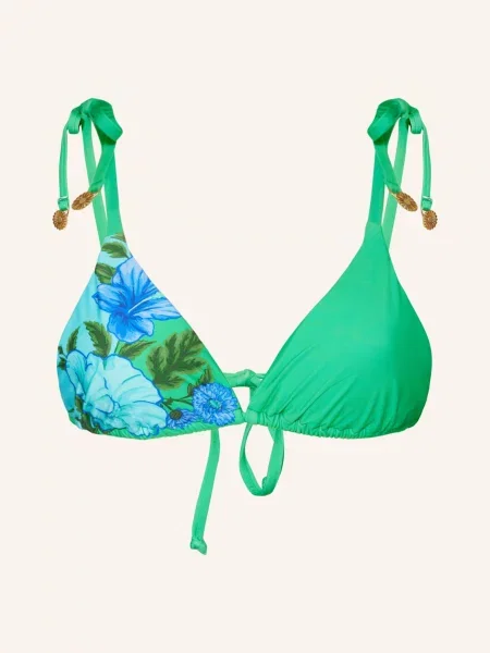 Seafolly Góra Od Bikini Bralette Garden Party gruen niebieski