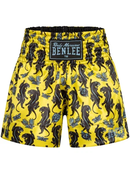 Benlee Športne hlače Panther Thai rumena / zelena črna