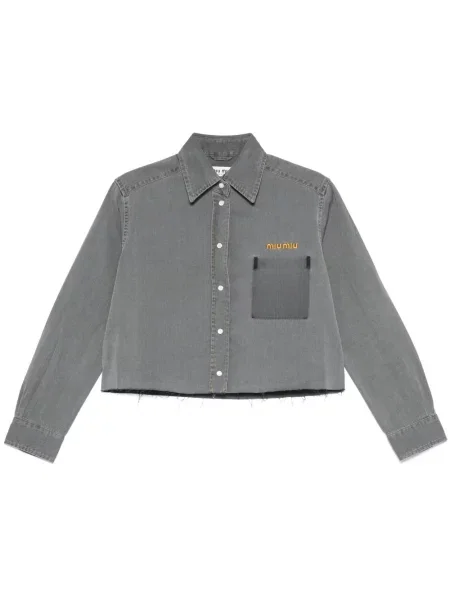 Cămașă Miu Miu gri