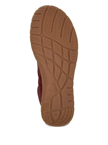 Sneakerși Camper din piele de căprioară roșu