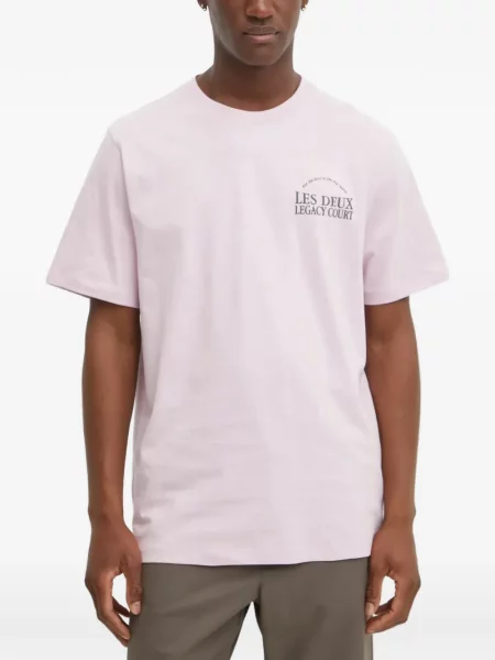 Tricou Les Deux cu imagine roz