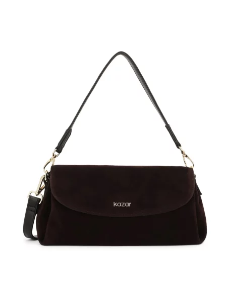 Listonoszka Kazar zamszowa brązowa