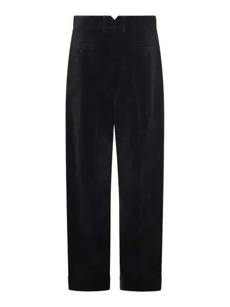 Pantaloni Valentino Garavani plisate albastru