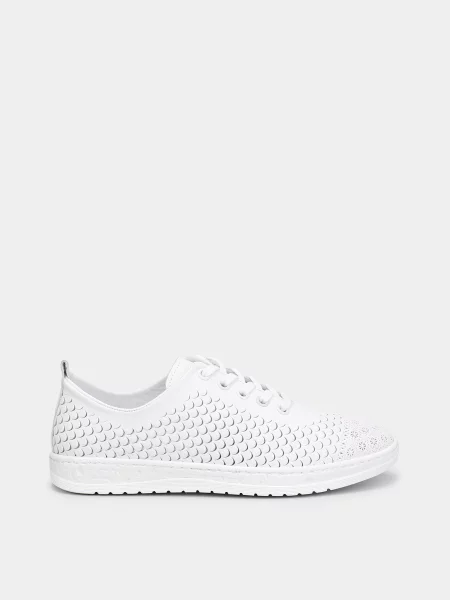 Кожаные кеды It-girl белые