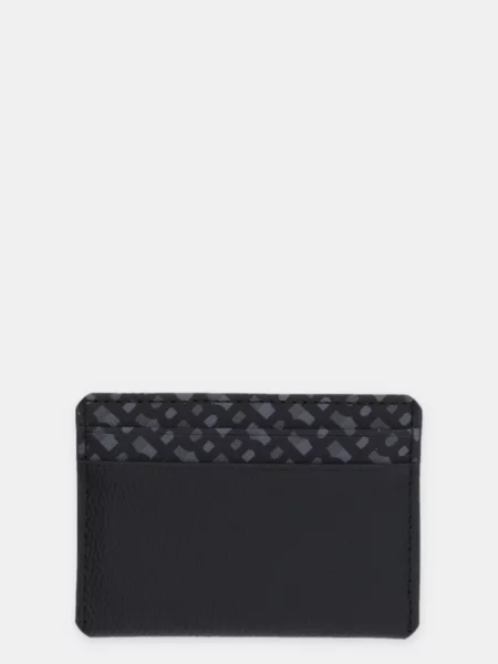 Usnjen etui za kartice BOSS črna