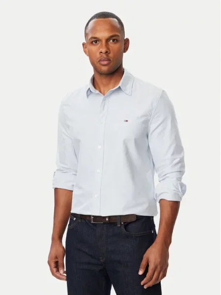 Tommy Jeans Cămașă deschis albastru
