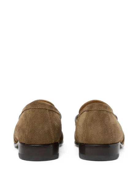 Pantofi loafer Scarosso din piele de căprioară maro
