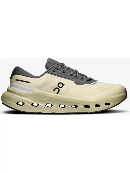 Buty do biegania On Cloudrunner 3 Waterproof szary beżowy