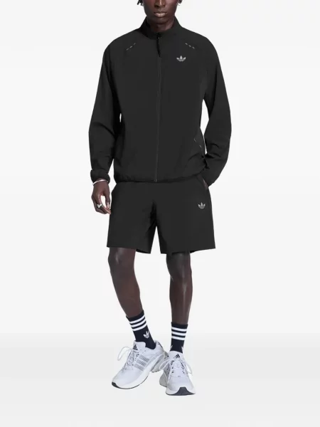 Tricou Adidas alergare cu șireturi din dantelă negru