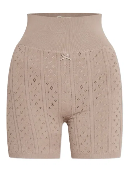 Szorty Jw Anderson z kokardką prążkowane