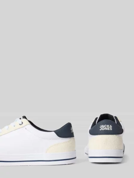 Sneakersy z detalem z logo model ‘ROB’ Jack&jones białe