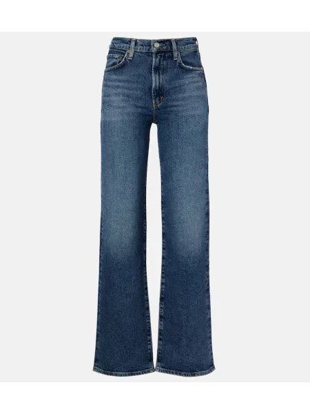 Proste jeansy Agolde niebieskie
