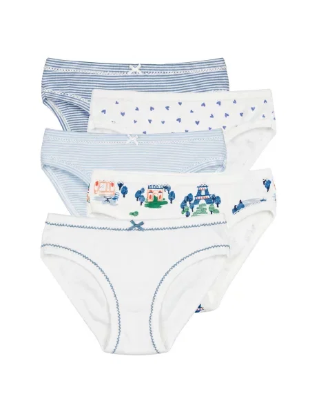 Culottes nohavice Petit Bateau modrá