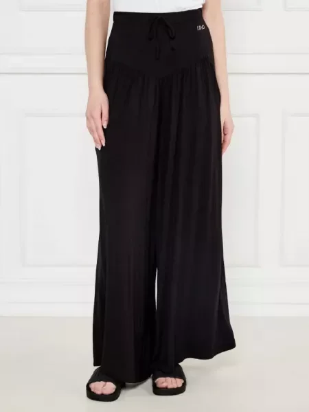 Liu Jo Beachwear Pantaloni | Relaxed fit negru