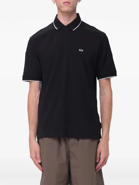 Polo majica Armani Exchange crna