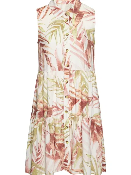 LASCANA Dolga srajca nude / svetlo / kostanj rjava / pueblo bež