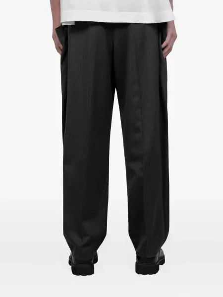 Pantaloni Sacai de lână cu dungi negru