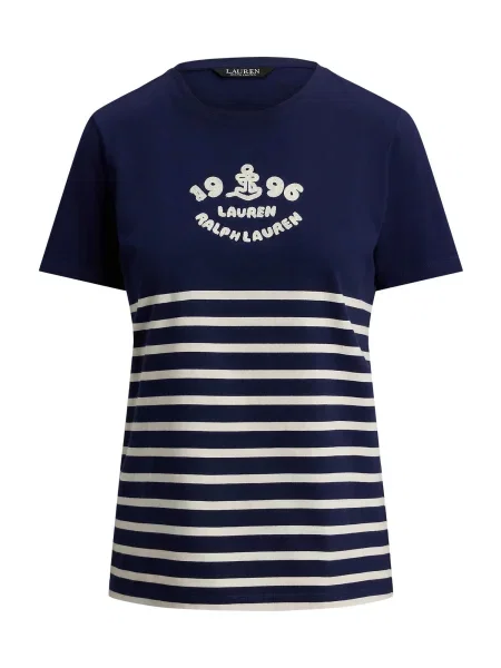 Lauren Ralph Lauren Tricou bleumarin / murdar alb