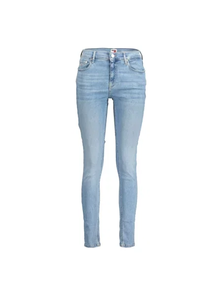 Skinny jeansy skinny Tommy Jeans niebieskie