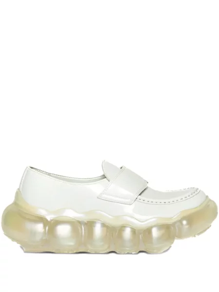 Pantofi loafer Grounds alb