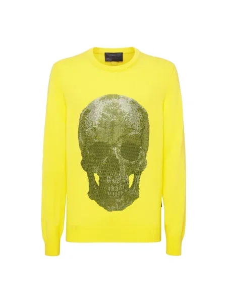 Sweter Philipp Plein żółty