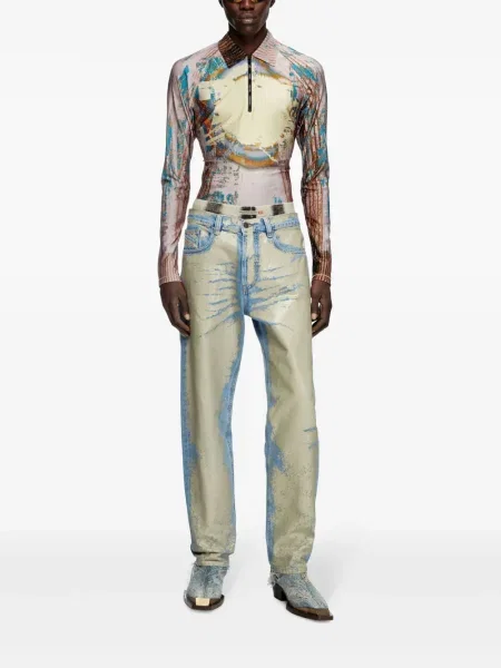Blugi Diesel D-Macs albastru