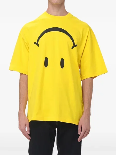 Tricou Moschino cu imagine galben