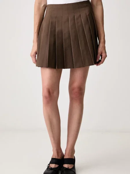 Spódnica Mm6 Maison Margiela brązowa