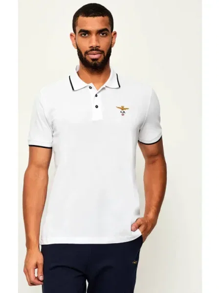 Aeronautica Militare polo de uni alb