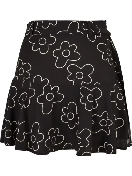 Urban Classics Fustă negru alb