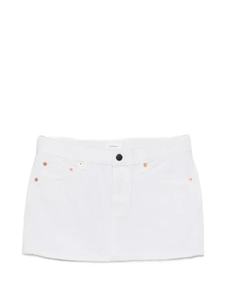 Fustă din denim Wardrobe.nyc alb