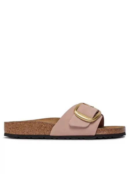 Pantofle Birkenstock s přezkou růžové
