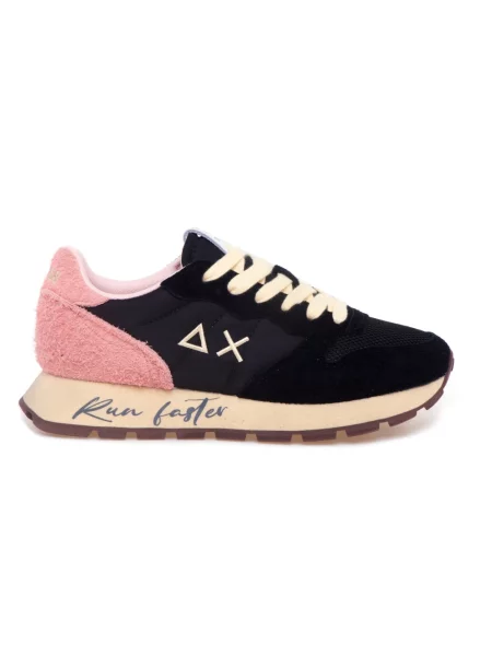 Sneakersy Sun68 casual skórzane czarne