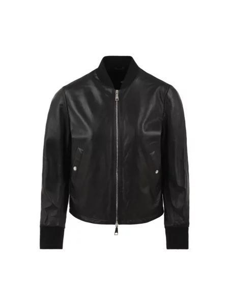 Kurtka skórzana Add czarna
