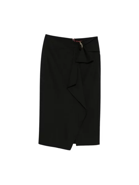 Spódnica midi Max Mara wełniana czarna