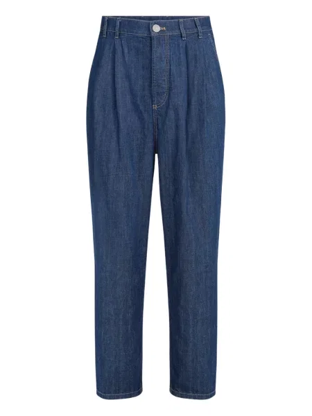 Pantaloni Brunello Cucinelli plisate cu 5 buzunare albastru
