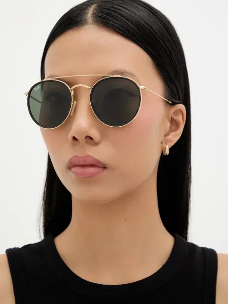 Ray-Ban Ochelari Round Double Bridge negru