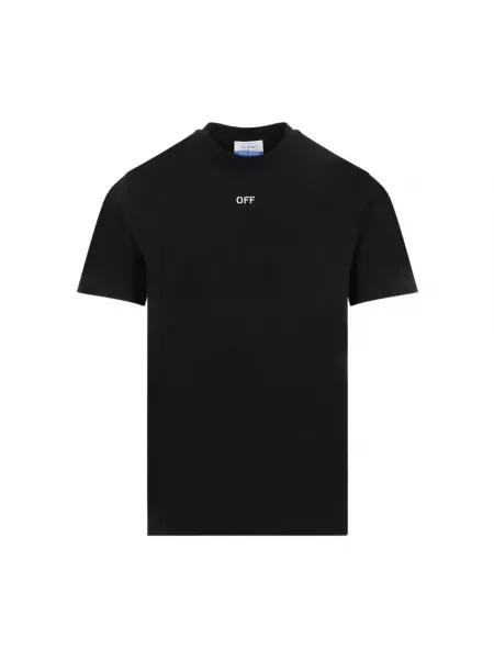 Bluza z kapturem Off-white z okrągłym dekoltem biała