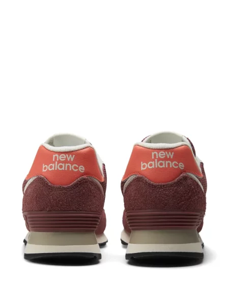Маратонки New Balance 574 с автограф червено