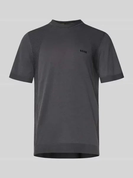 T-shirt o kroju regular fit z mieszanki bawełny model ‘MOMENTUM’ Boss Green